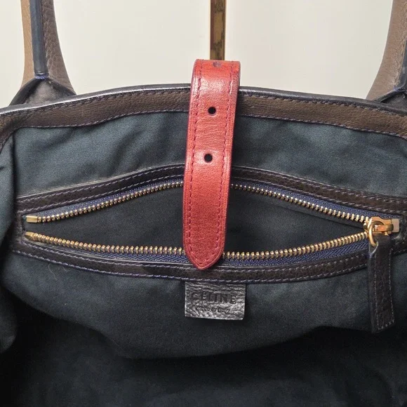 Celine 1980's Vintage Ultra Rare Collectors Piece Canvas/Leather expandable tote - Picture 17 of 17